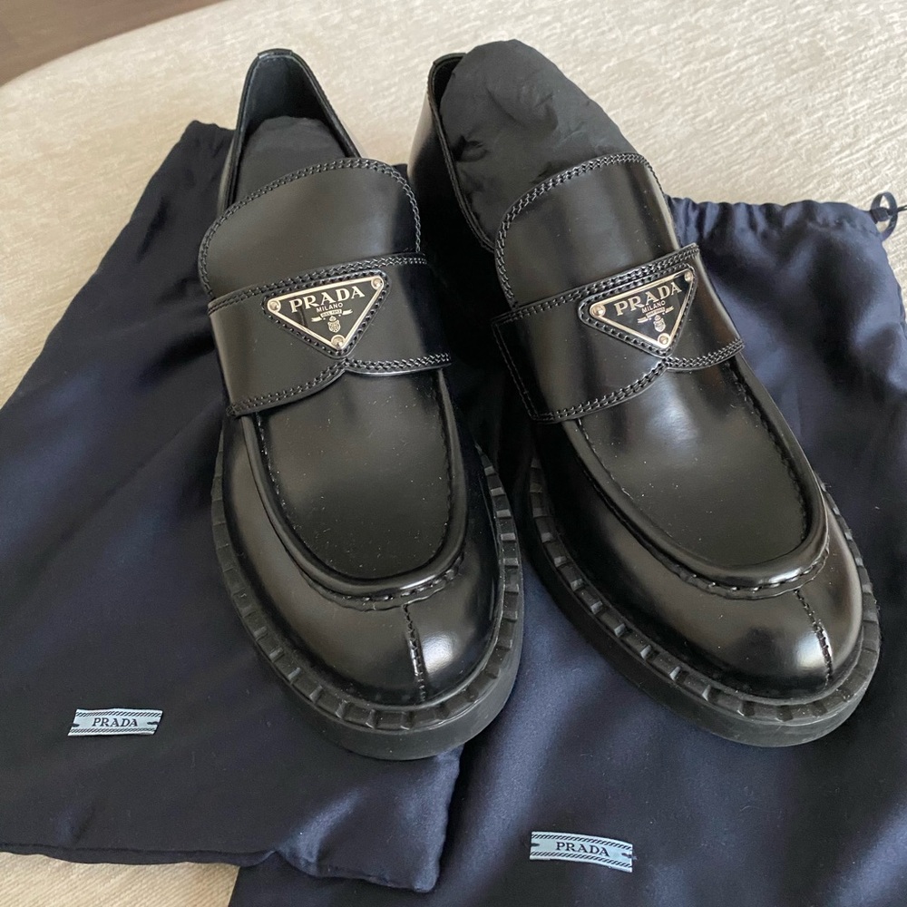 Prada Black Loafers